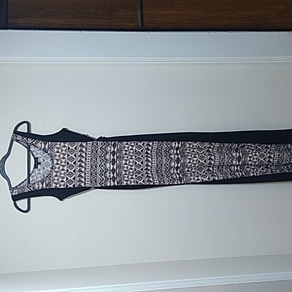 Material Girl Long Dress with Side Cutouts